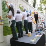 Juventudes transforman espacios con Tequios por la Tierra y Murales Mundialistas